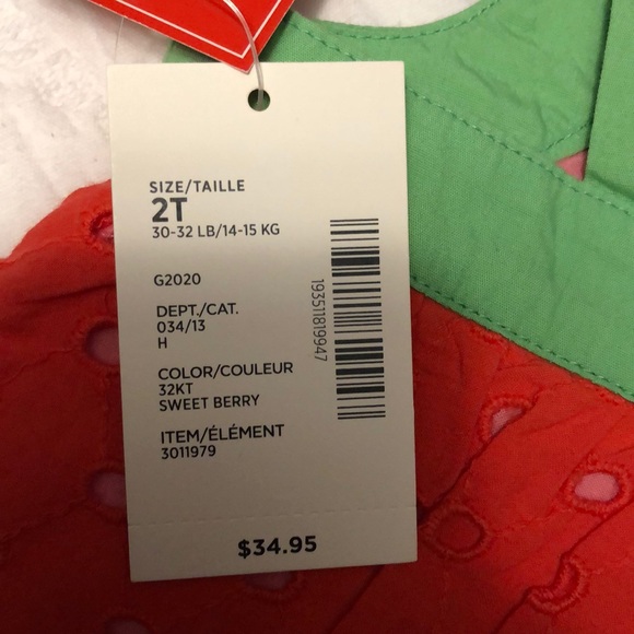 Gymboree Strawberry red 2T top shirt - Picture 7 of 7